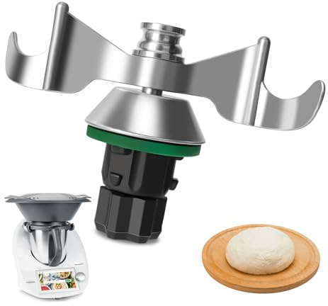 Hossom Coltello per Impastare per Bimby TM7/ TM6/ TM5, Gruppo Coltelli Bimby TM5 TM6 in Acciaio Inox SUS420, Thermomix Ricambi Robot da Cucina Lame, Nessun Residuo di Pasta, Pulizia Rapida della Lama