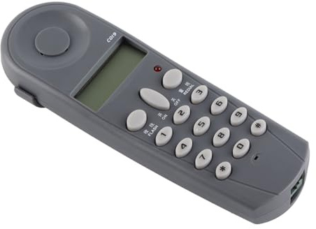 Akozon Téléphone Filaire Mural avec Suppression du Bruit et Recomposition du Dernier Numéro pour Une Utilisation à la Maison et au Bureau