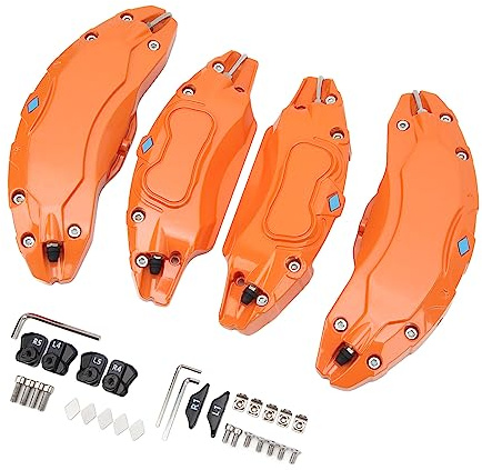 Cosiki Brake Caliper Covers Stylish Durable Protection Fit for Tesla Model Y 2020-2023 19 20in Wheels Hub Aluminum Alloy 4PCS (Orange)