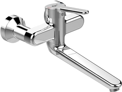 Ideal Standard Wand-Waschtischarmatur ceraplus 2, 5l/min, Ausld.280-299mm,absp.S-Anschlüsse, Chrom, BC112AA
