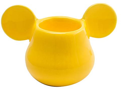 MICKEY MOUSE PORTAUOVO IN CERAMICA 3D GIALLO