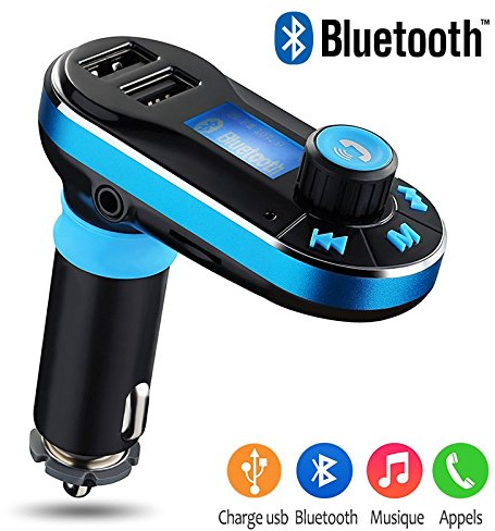 Kit Manos Libres Bluetooth Coche Azul para Huawei Y7 2019