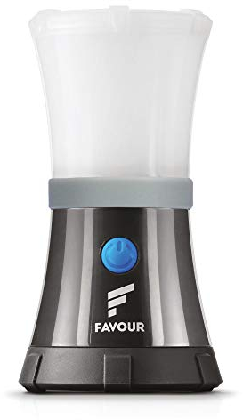 Lampada da campeggio LED, Impermeabile IPX7, galleggiante, Lanterna da Esterno a batteria, 4 livelli di illuminazione, modalità lampeggiante SOS, Lampada da tenda, gancio integrato, molto compatta