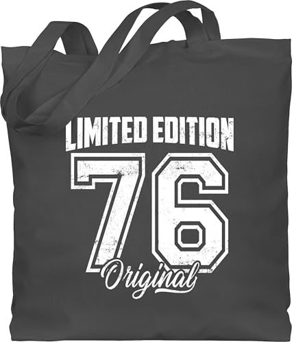 Shirtracer Baumwolltasche - 50. Geburtstag - Limited Edition 1976 Original Weiß Vintage Fünfzigster - Unisize - Dunkelgrau - 1973 tasche geschenkideen für 50 jährigen 50.geburtstag 1972 stoffbeutel