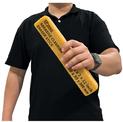 Abrasive Cleaning Eraser Stick for Cleaning Abrasive Sanding Belts & Sanding Discs Sandpaper Rough Tape, Skateboard and Shoes Natural Rubber Build, 50 x 50 x 300mm(1 pack)