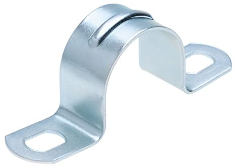 U-Typ-Rohrhalterung für 5 cm Durchmesser Rohr, Ankerschelle, Rohrsattelschellen, Griffschelle, U-förmige Halbrohrverschraubungen für Rohre, Kabel, Gartenschläuche (5 Stück)