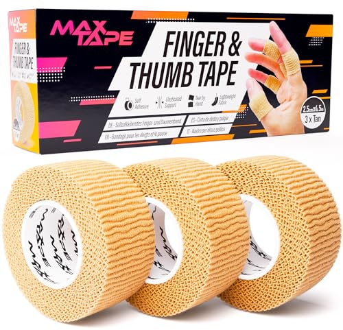 Max Tape Finger & Thumb Tape 2.5cm x 4.5m - Box of 3