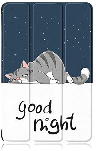 DINGGUAGUA Funda para Xiaomi Mi Pad 6/Mi Pad 6 Pro 11 Pulgadas 2023 Tablet Estuche con Función de Soporte y Auto Estela/Sueño,Gato Perezoso