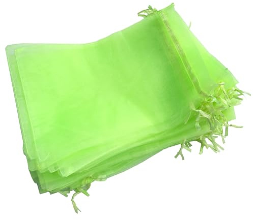 LINSOCLE Traubenschutzbeutel 40x30cm, 50 Stück Weintrauben Schutzbeutel, Obst Schutzbeutel, Organzabeutel groß zum Schutz von Obst vor Insekten und Vögeln
