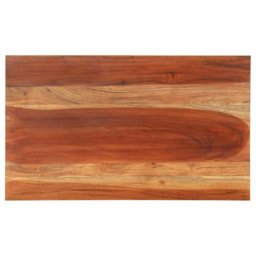 vidaXL Tischplatte Massivholz Akazie 25-27 mm 60x100 cm