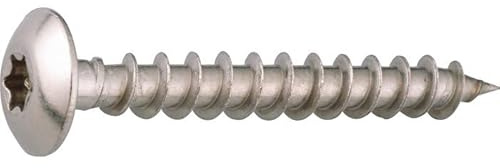 Vis penture - Viswood - Tête cylindrique bombée - TX - Inox A2-6 x 40 mm - Boîte de 50