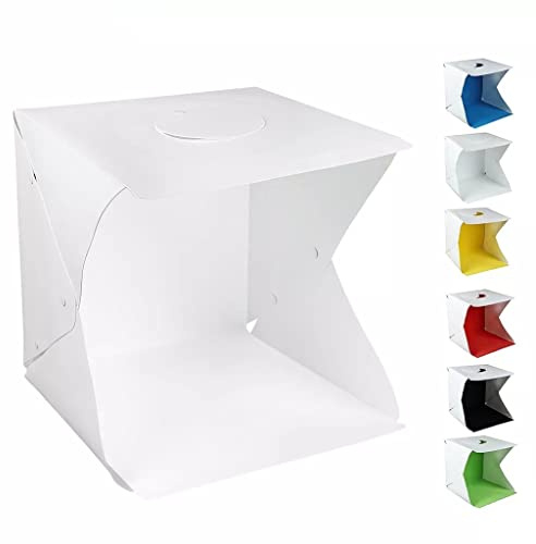 ZHCHAO Light Box pieghevole LED Softbox 40 Cm Fotografia Photo Box con 6 colori di sfondo Lightbox Studio Shooting Tent Box Light