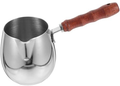 LALADEFIEE Edelstahlbecher Zum Aufschäumen Von Milch Für Kaffee Und Espresso Kaffeekrug Mit Ausguss Für Latte Macchiato Espressomilchkrug Zum Abmessen Von Flüssigkeiten