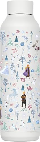 QUOKKA SOLID X DISNEY | BOTELLA TÉRMICA DE ACERO INOXIDABLE DOBLE PARED | FROZEN FOREST