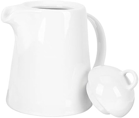 Gatuida Keramik Kaffeekessel Mit Griff Teekanne Für Zuhause Büro Sicherer Deckel rutschfest Aromatischer Kaffee