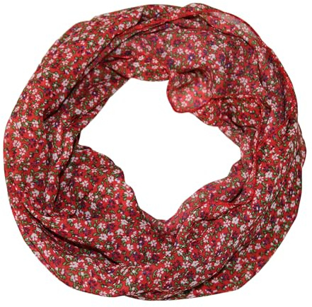 beybey® Blümchen Damen Loop Schal aus Seide und Baumwolle und in herrlichen Farben.