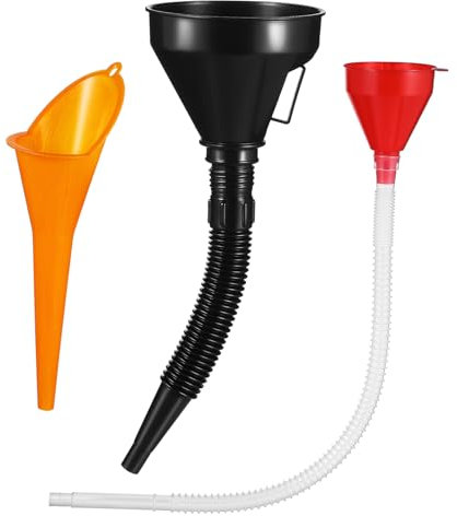 Alipis Entonnoir Flexible pour Automobile Filtre et Tube Extensible en Plastique, Kit 1 Set pour Vidange D'huile Moteur et Remplissage Facile en Atelier