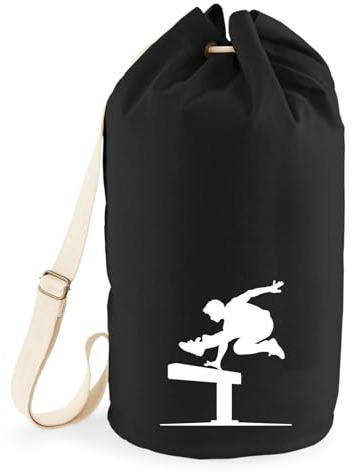 Huuraa Seesack Parkour Freerunning 20 Liter Black Baumwolle Rucksack Geschenkidee