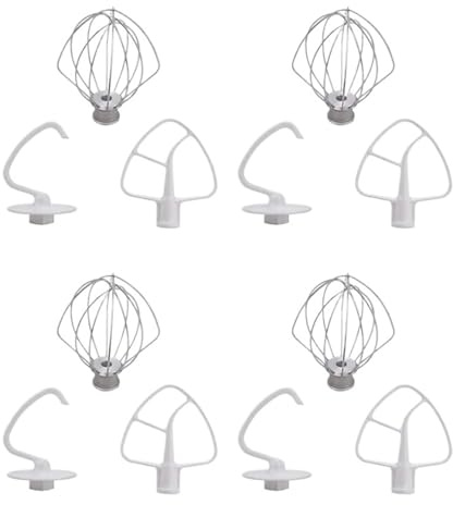 K45DH Crochet Pétrisseur K45B Batteur Plat K45WW Fouet Métallique, Compatible Avec KitchenAid, Ensemble De Fixation De Bol Sur Socle De 4,5 Qt 5 Qt