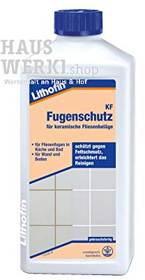 Lithofin KF Fugenreiniger 500 ml - sehr ergiebig - intensiv wirkend - mildalkalisch - Reiniger für Fugen in Küche & Bad