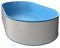 Schwimmbecken-Set in Ovalform, (L x B x T) 7,00 m x 3,50 m x 1,50 m, Made in Europe, Oval-Pool mit Edelstahlleiter, Sandfilter, Skimmer