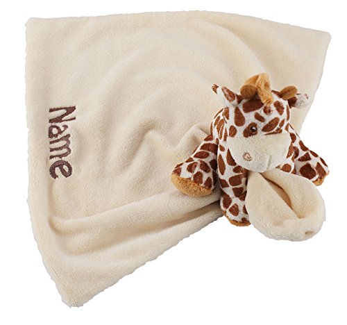 Striefchen® niedliches Schnuffeltuch Giraffe für Babygeschenk mit Wunschname