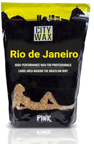 PINK Cosmetics - CITY WAX Rio 1 kg - Brasilianisches Premium-Waxing ohne Vliesstreifen - Wachsperlen zur professionellen Haarentfernung für den gesamten Körper