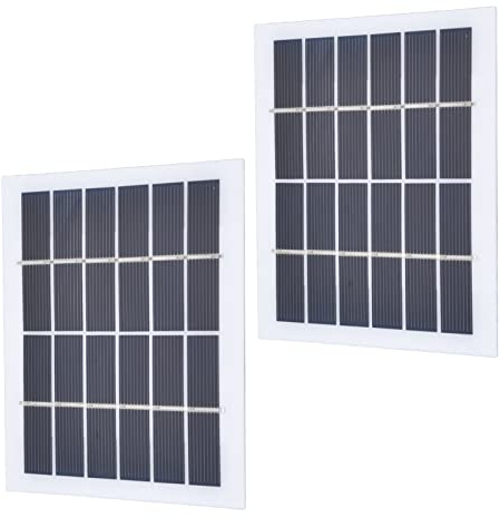 Haofy Mini Solarpanel Ladegeräte, 2 Stück 2 W 6 V Solarbetriebene Ladeplatinen für Autos, Fahrzeuge, Boote, wasserdichte Solar-Ladegeräte für Wandern, Camping, Notfall