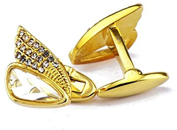 Wycian Manschettenknöpfe Hochzeit, Manchettenknoepfe Gold Maske Kupfer Manschettenknöpfe für Männer Vater Freund Tuxedo Shirt