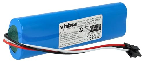 vhbw Akku kompatibel mit Haier JX37 Sweeper Staubsauger (3200 mAh, 14,4 V, Li-Ion)