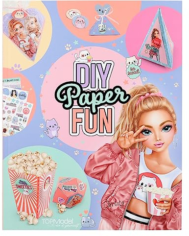 Depesche 12581 TOPModel Cutie Star - Set di libri creativi di carta fai da te con 32 pagine colorate per creare e disegnare lettere, cartoline e molto altro. Inclusi 8 fogli di adesivi