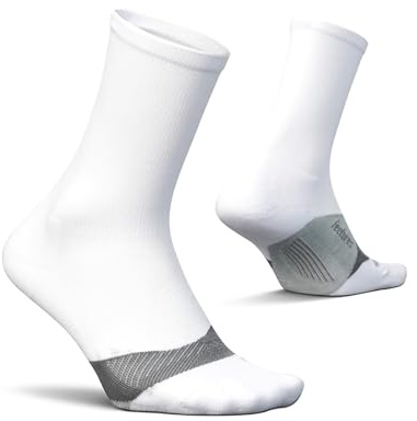Feetures Elite Ultra Light No Show Tab Ankle Sock, New White, XL, 1 Pair