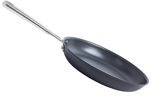 Misen Sartén de acero al carbono presazonado de 10 pulgadas, ligera, calentamiento uniforme, retención de calor, apta para horno hasta 260.0 °C, ideal para saltear y freír, versátil, duradera, fácil