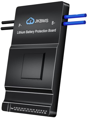 JKBMS Smart BMS 8S-24S 24V-72V 150A 0.6A Active Balance Built-in Bluetooth with RS485 Battery Protection Board for Li-ion LiFePO4 LTO Battery (JK-BD6A24S15P)