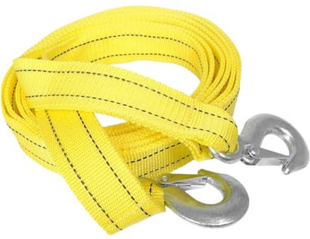 HAPINARY Schwerlast Nylon Abschleppseil Mit Massivem Metallhaken Doppellagiges Zugseil Wetterbeständig Abriebfest Für Auto Geländewagen LKW Boot Und Offroad-Einsatz Geeignet
