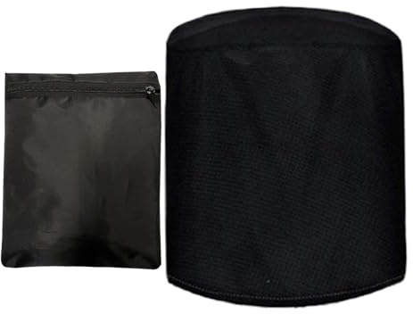 Cubierta para barbacoa para exteriores, cubierta impermeable para barbacoa de carbón vegetal redonda, tela Oxford 210d, protección UV de alto rendimiento y resistente a la decoloración con cierre de