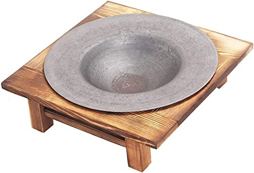 RUHEN Brasero de Chauffage Domestique Brasero de Chauffage intérieur en Bois Massif Ancien brasero de Charbon de Bois en Fonte Poêle de Chauffage pour terrasse arrière
