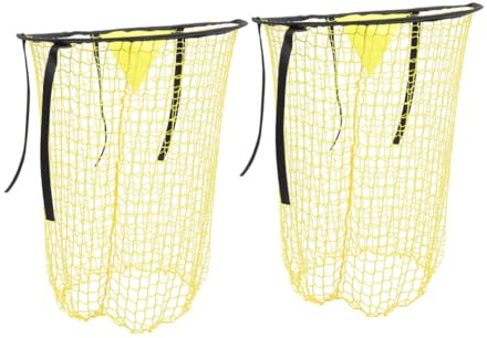 Totority 2pcs Soccer Goal Net Bag Robust Nylon Boys and Girls Soccer Net Indoor Football Throwing Target Goalie