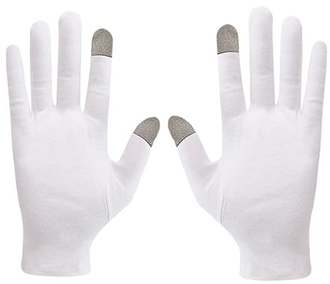Baumwollhandschuhe mit Touchscreen – Handschuhe zum Fahren, empfindliche Arbeitskleidung | Leichte weiche Futter, feuchtigkeitsspendende Handbehandlung zur Behandlung, Reparatur der Haut