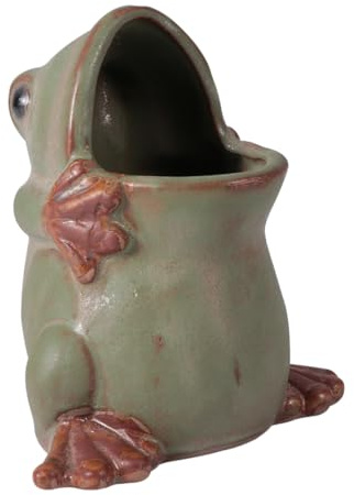 BAZEITFLOW Vintage per Piante Portavaso da Scrivania Resistente e Decorativo per Cactus e Violette Africane per Ufficio e Casa