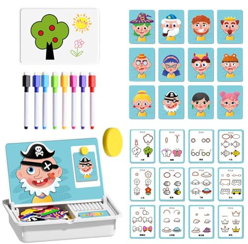 Magnético - Juego Educativo Preescolar Pizarra Magnética Dibujo - Aprendizaje Educativo Stem Habilidades Motoras - para Niños 3 6 Años Cumpleaños Colegio