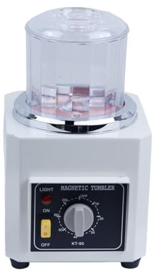 Lucidatrice magnetica for gioielli Mini macchina for la finitura dei metalli for parti di precisione in oro KT-90 Strumenti fai da te
