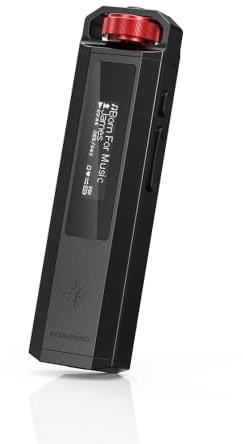 FiiO SNOWSKY Echo Nano Retro HiFi Music Player with Scroll Wheel, CS43131 DAC, USB DAC, Lossless Audio Player Supporting DSD256/FLAC/WAV/MP3, 3.5mm Output, 256GB Expansion (Black)