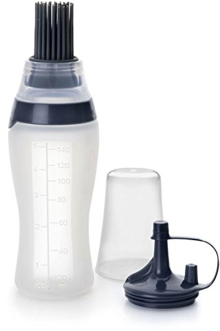 Dosierflasche aus Silikon mit Pinsel und Tülle