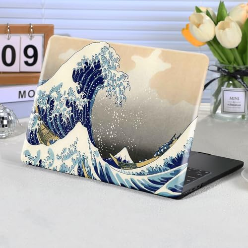 Funut Compatible with MacBook Air 13 Inch Case A1466 & A1369, Hard Plastic Protective Case Air 13.3 Scratch-Free Rubberized Case Cover for 2010-2017 Older MacBook Air 13.3, Sea Wave