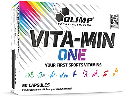 OLIMP SPORT NUTRITION OLIMP- Vita-Min One Caps. Ergänzt die tägliche Ernährung mit hochwertigen Vitaminen und Mineralien. (60 Kapseln), 60 Stück (1er Pack)
