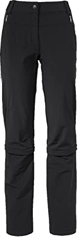 VAUDE Wanderhose Damen Farley Stretch Capri T-Zip III, Wasserabweisende Zip-Off Trekkinghose, Bequeme Stretch-Wanderhose – strapazierfähig & schnelltrocknend