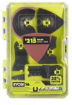 RYOBI Oscillating Multi-Tool Accessory Kit (16-Piece)