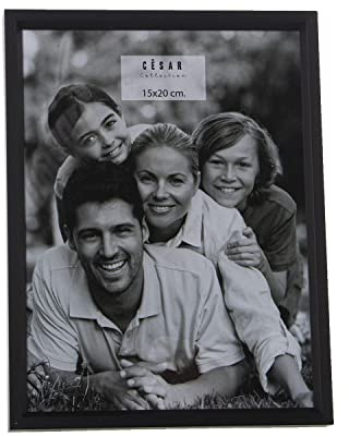 Set de 2 Portafotos para fotografia de 15x20cm de Aluminio en Negro 16,8x21,8x2cm