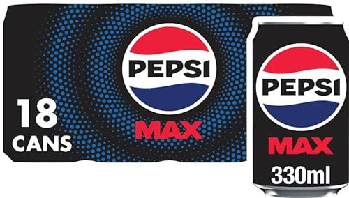 Pepsi Max, 330ml (Pack of 18)